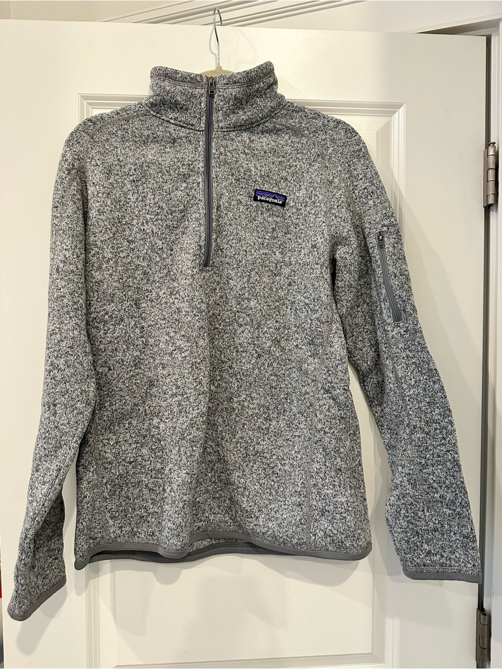 Patagonia Men's Heather Gray Half-Zip Fleece Pullover
